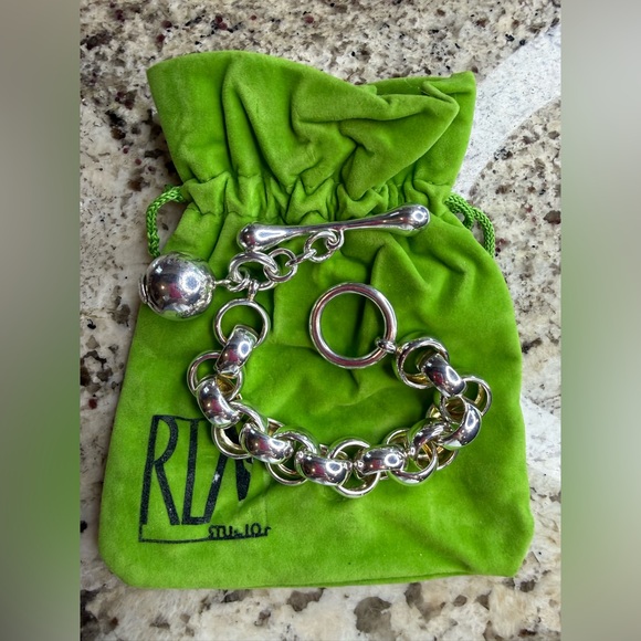 RLM Studio 925 Sterling Chunky Link Bracelet NWOT Modernist Bold